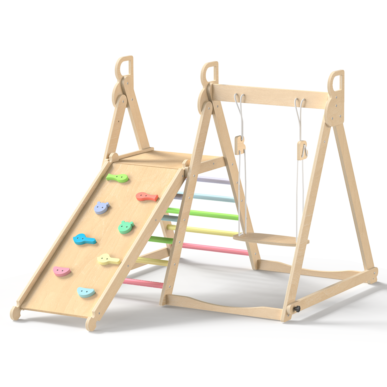 Whoop- BlueWood® Indoor Jungle Gym Playset *Rainbow